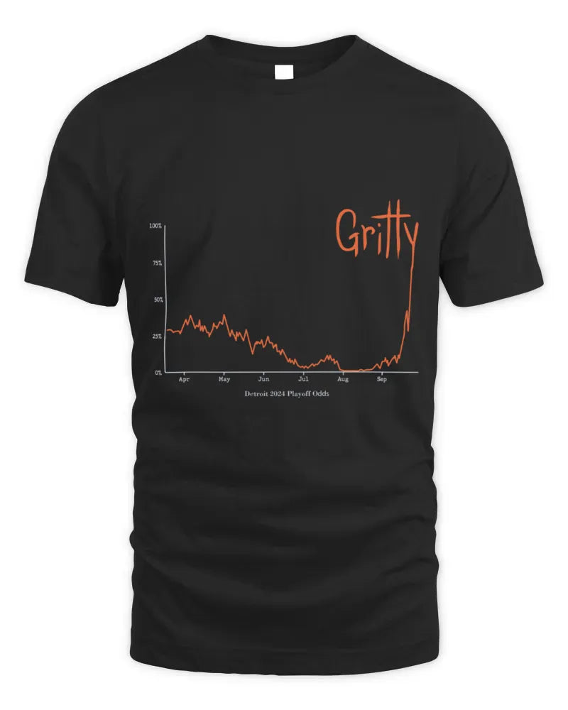 Detroit Tigers 2024 Playoff Odds Gritty T-Shirt
