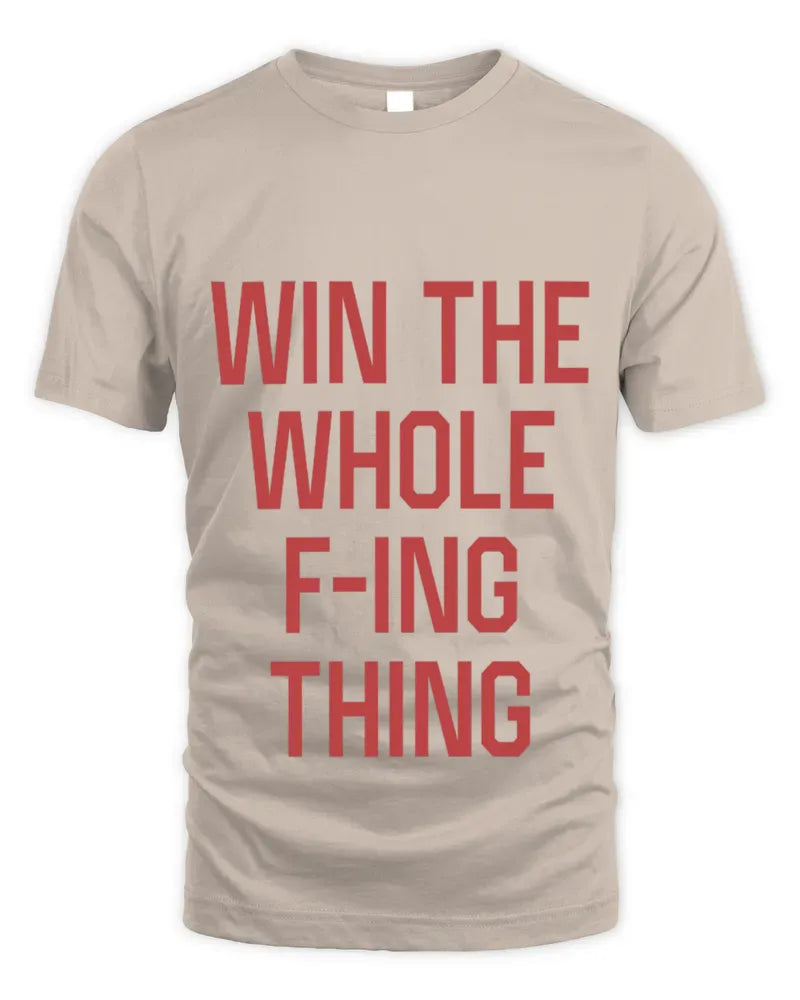 Retro Cleveland Baseball Win The Whole F-Ing Thing Tee