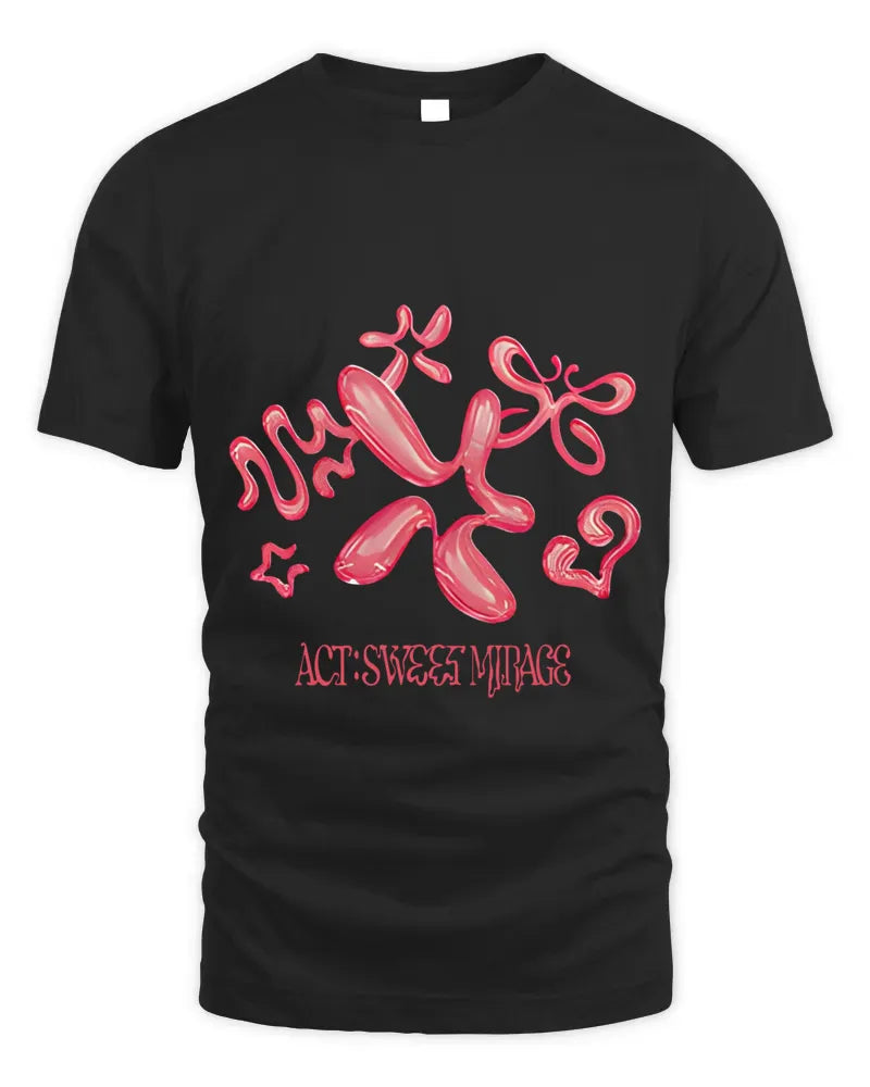 TXT Merch TXT World Tour ACT Sweet Mirage Black Tee