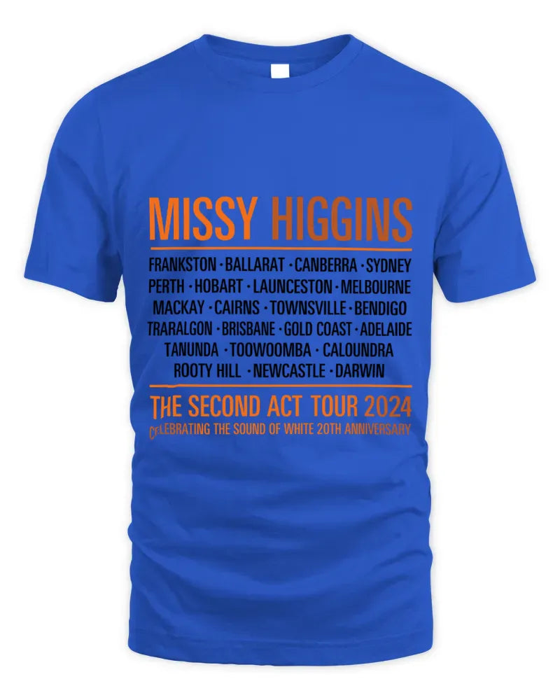 Missy Higgins Merch The Second Act Tour White Concert Shirt