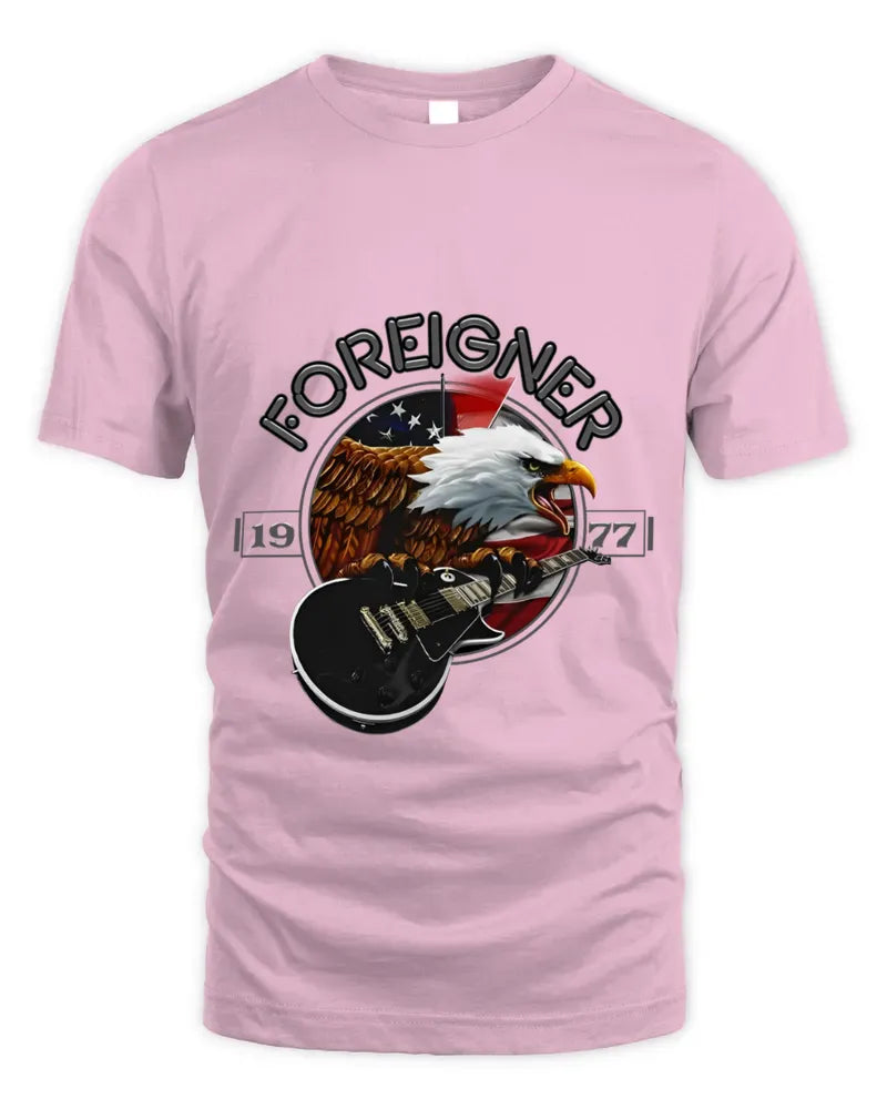 Clothing Foreigner Merch Eagle Tour Tee Black
