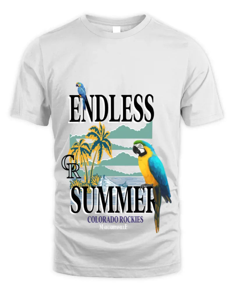 Colorado Rockies Margaritaville Endless Summer Parrot Graphic Tee
