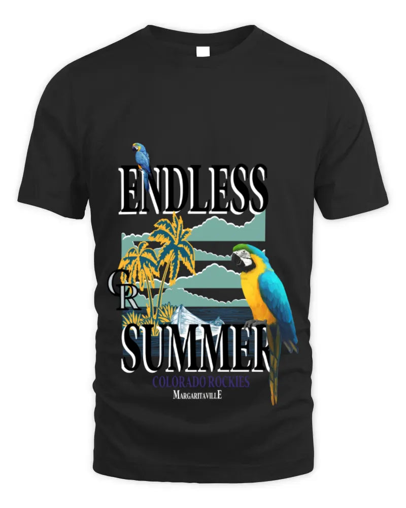 Colorado Rockies Margaritaville Endless Summer Parrot Graphic Tee