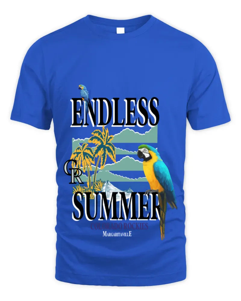 Colorado Rockies Margaritaville Endless Summer Parrot Graphic Tee