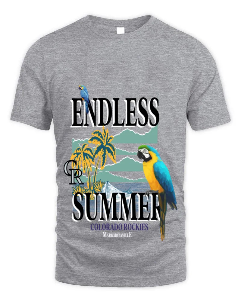 Colorado Rockies Margaritaville Endless Summer Parrot Graphic Tee