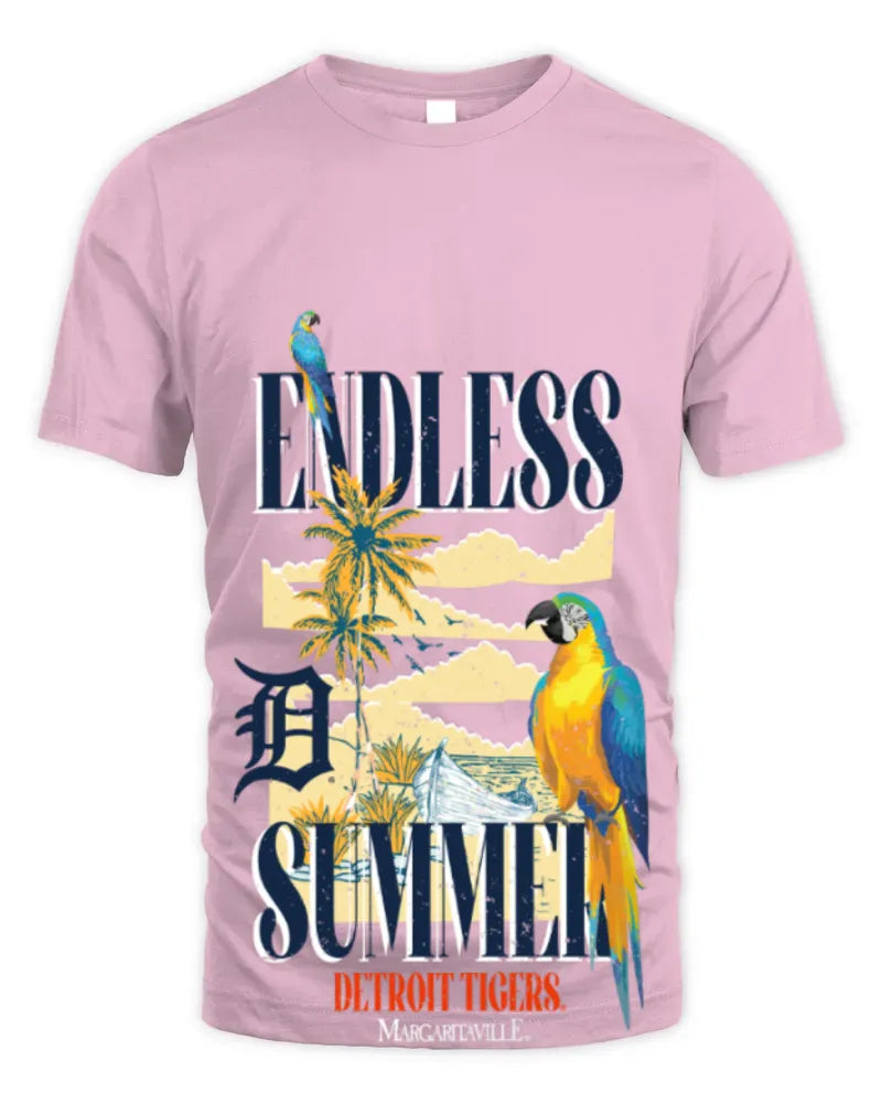 Detroit Tigers Margaritaville Endless Summer Parrot Graphic Tee