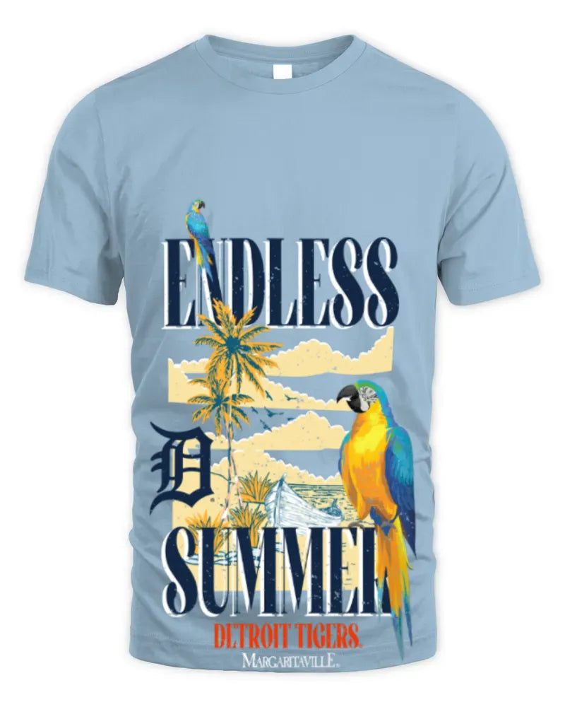 Detroit Tigers Margaritaville Endless Summer Parrot Graphic Tee