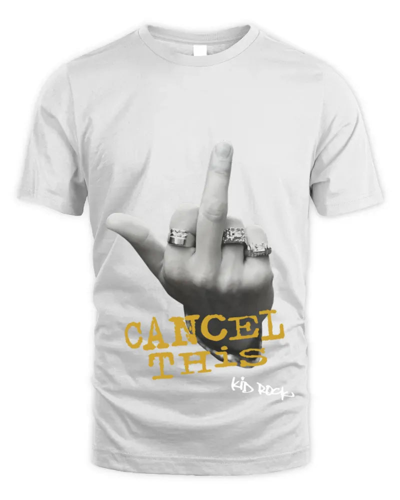 Clothing Cancel This Finger Kid Rock Shirt Black