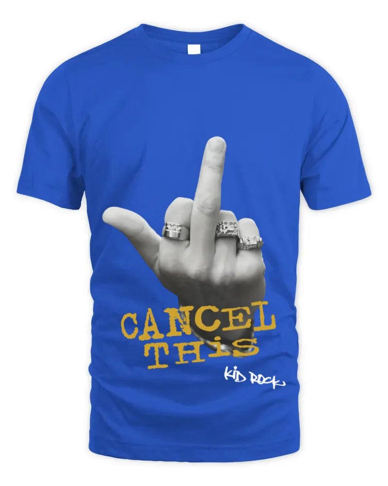 Clothing Cancel This Finger Kid Rock Shirt Black