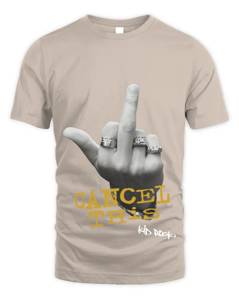 Clothing Cancel This Finger Kid Rock Shirt Black