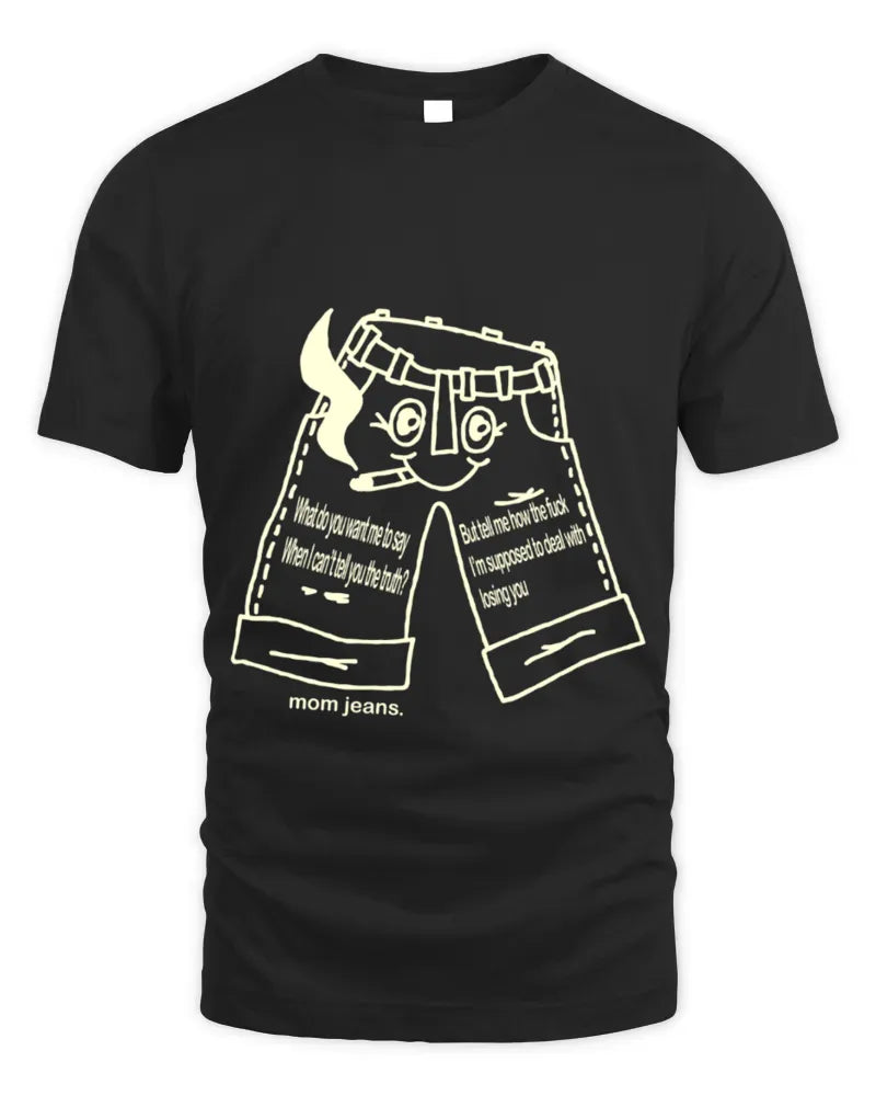 Mom Jeans Band Blue Jeans Shirt