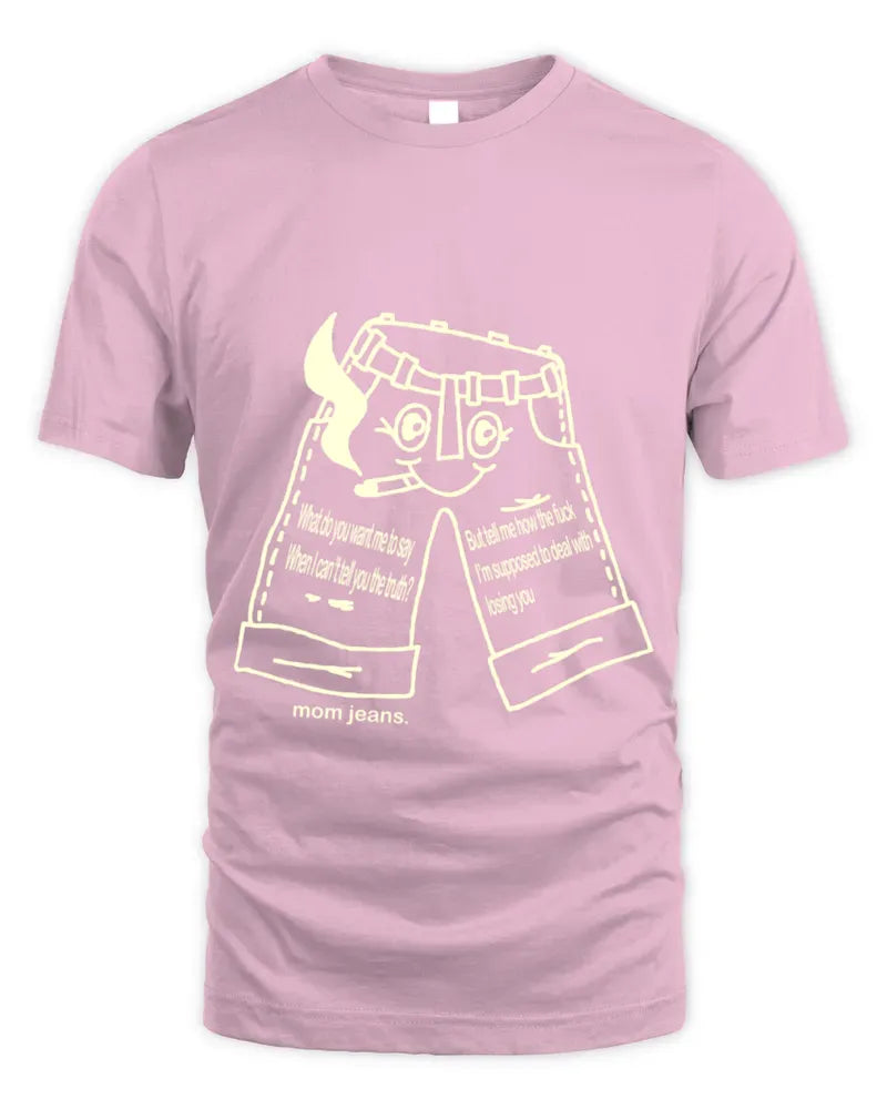 Mom Jeans Band Blue Jeans Shirt