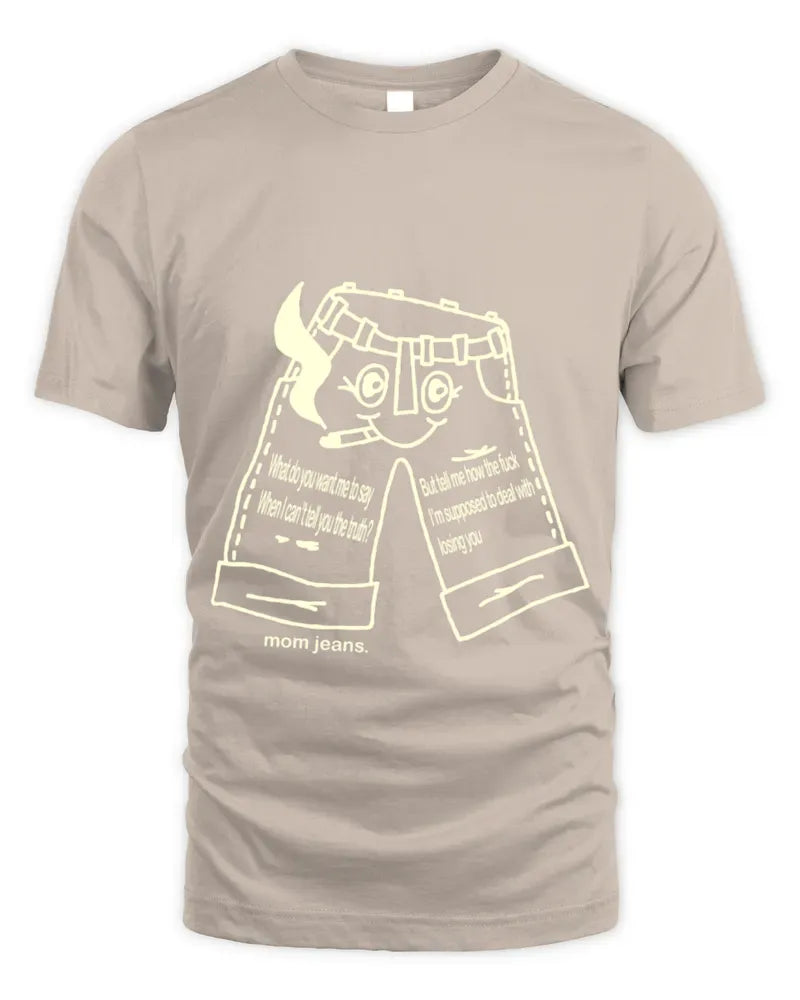 Mom Jeans Band Blue Jeans Shirt