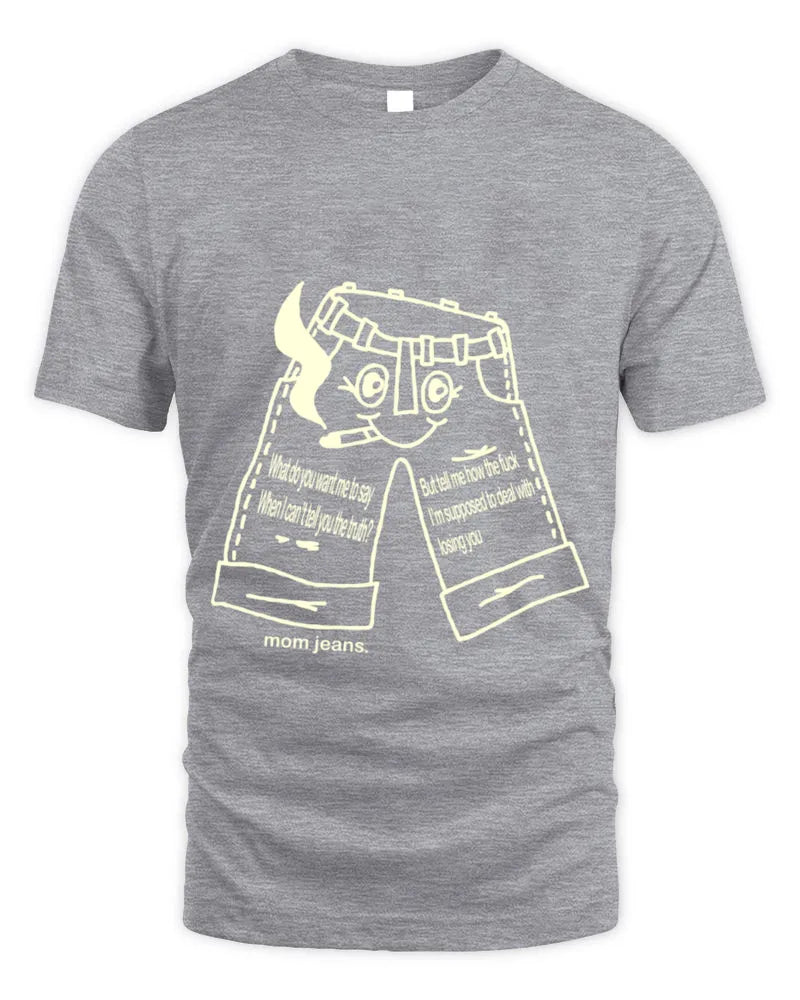 Mom Jeans Band Blue Jeans Shirt