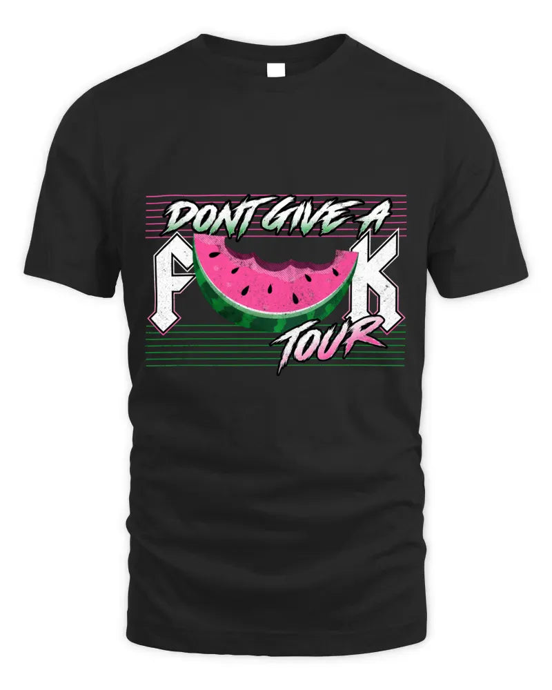 Official Couch Racer Shop Don'T Give A Fxxk Tour 2023 Shirt Black
